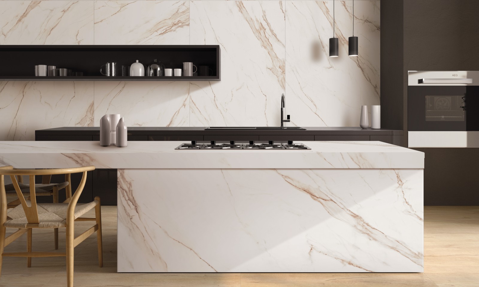 Calacatta Extra — installed